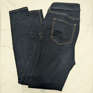 Old Navy - Rockstar Super Skinny - Dark Wash Blue - Mid-Rise 10 Long / 10 Tall